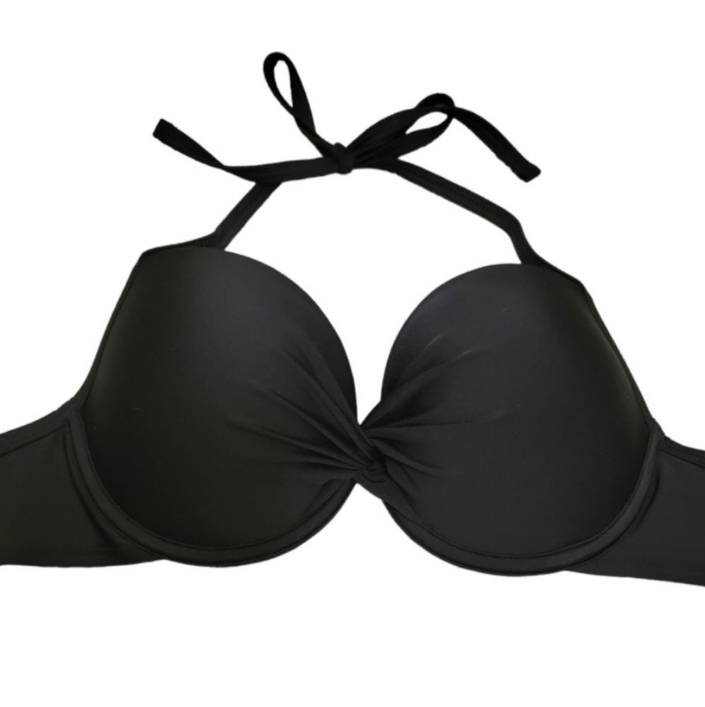 Aerie Perkier Push Up Bikini Top with Tie Neck & Adjustable Clasp Back Closure‎